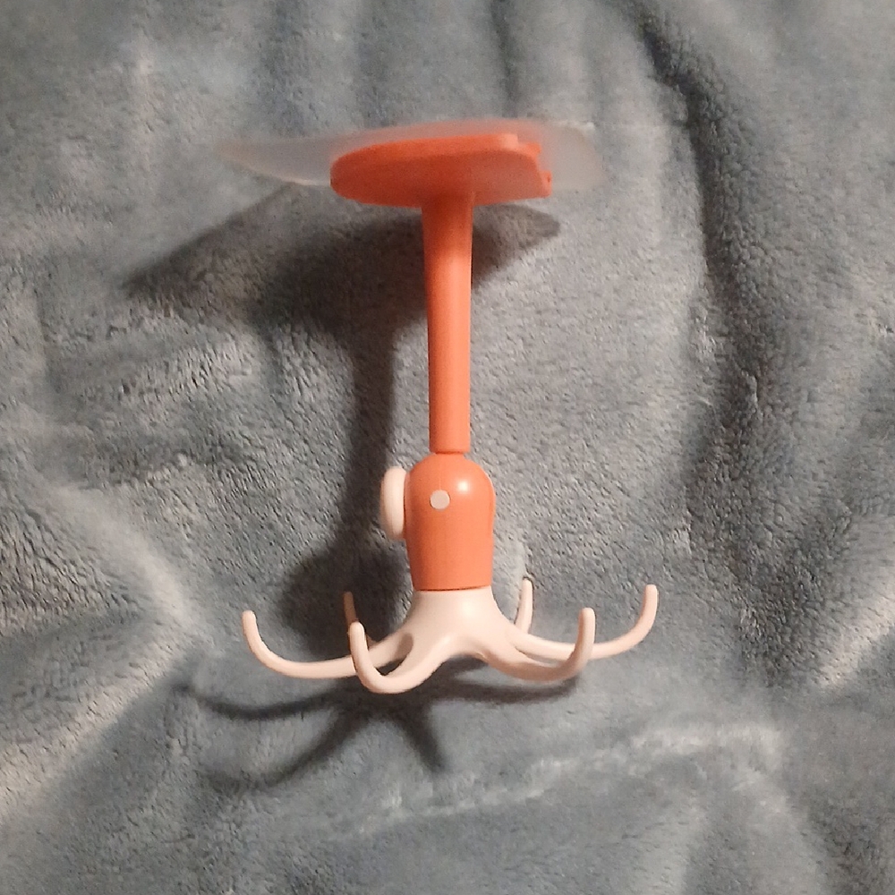 Orange and Peach Rotating Utensil Hanger